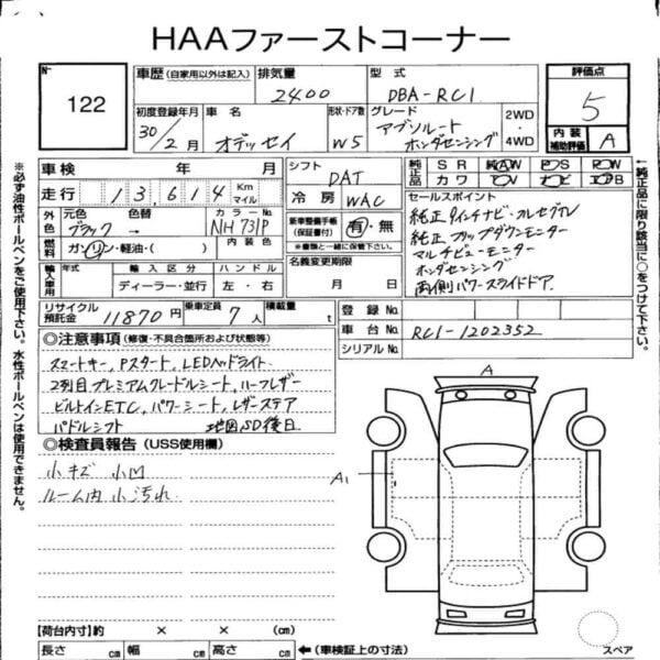 2018 HONDA ODYSSEY 2.4 ABSOLUTE HONDA SENSING - Image 2